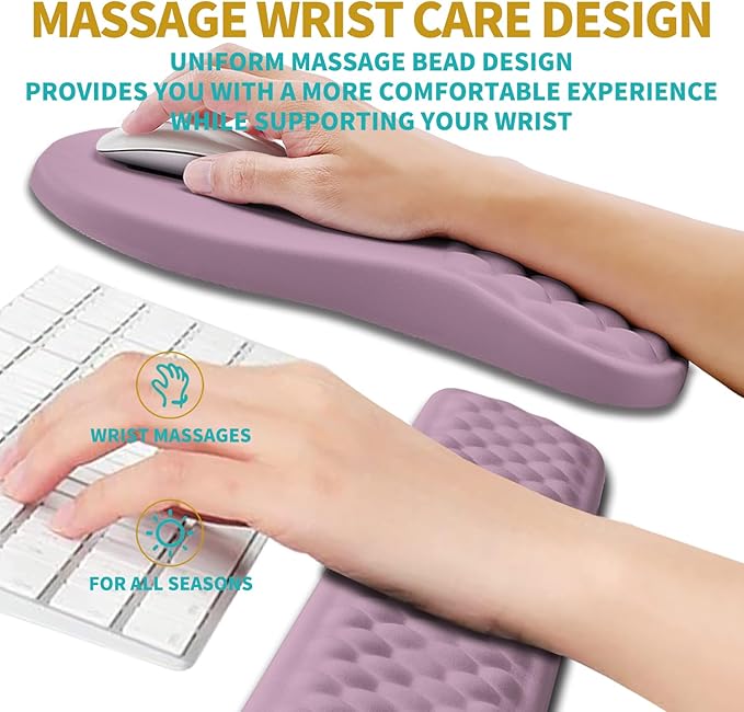 Hokafenle 2 in 1 Ergonomic Mouse Pad Wrist Support & Wrist Rest