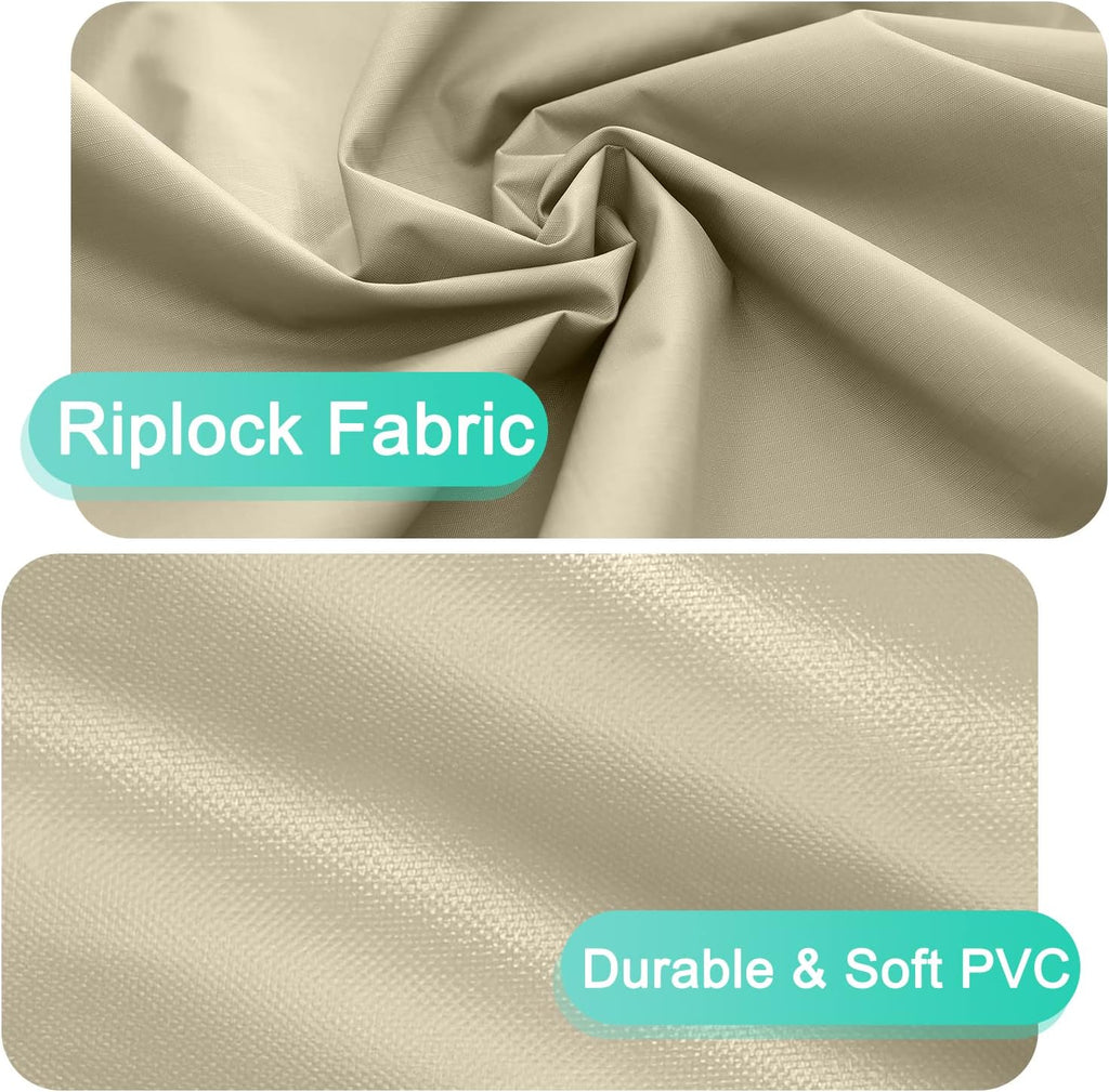 abccanopy outdoor deck box cover 64x30x26 inch, waterproof, close-up detail