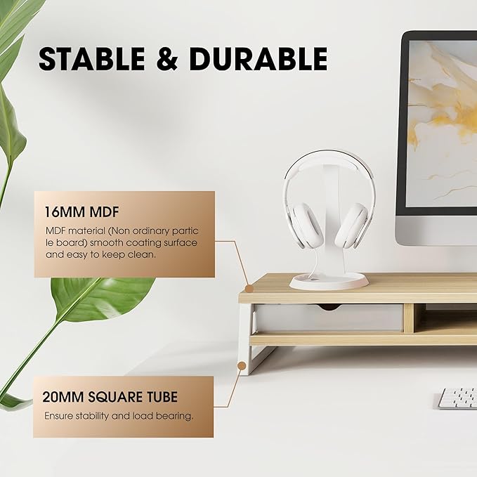 Fenge Dual Monitor Stand, Monitor Riser