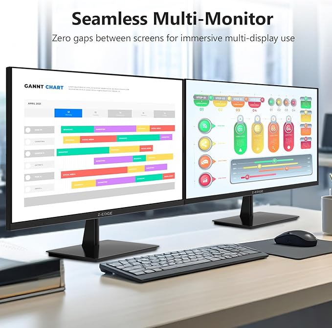 Z-Edge U27P4K 27-inch 4K Monitor IPS Ultra HD 3840x2160, 60Hz Refresh Rate