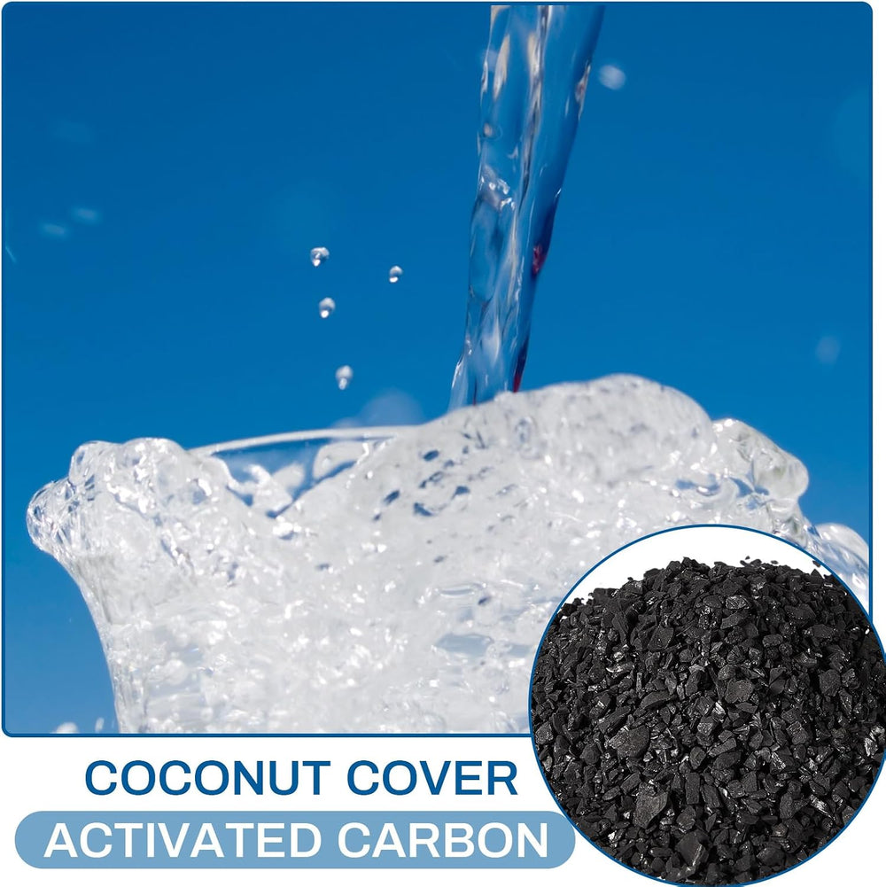 Timgle 6.6 Lbs Activated Charcoal Bulk Coconut Granular Carbon 10-18 Mesh