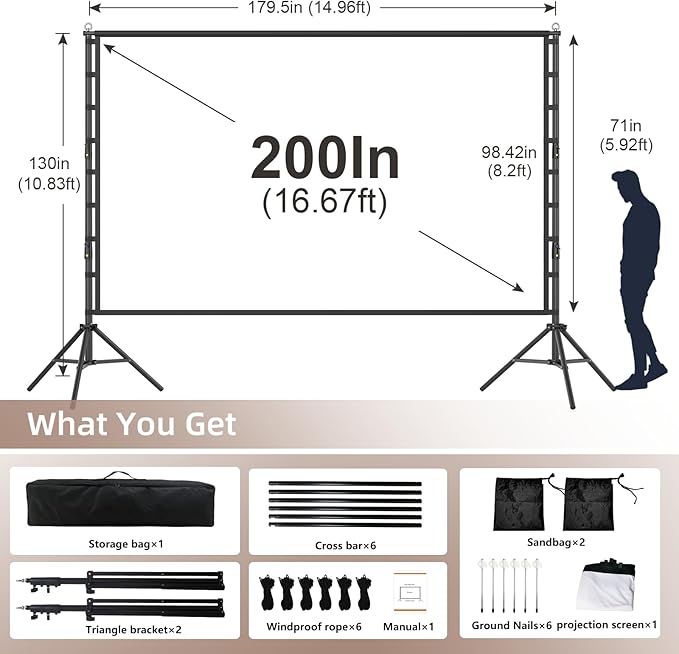 Wootfairy Projector Screen