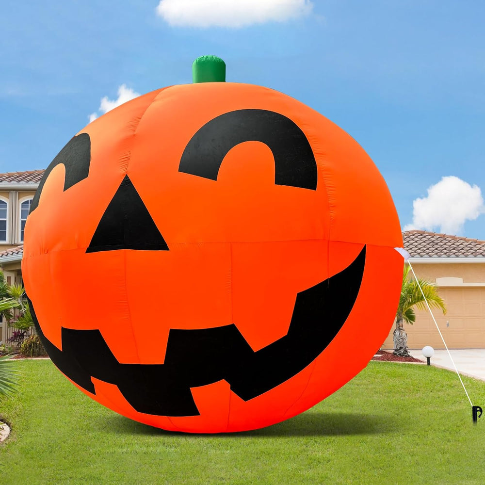 Giant 11.2Ft Halloween Inflatables Pumpkin Decorations, Extra Large Halloween...