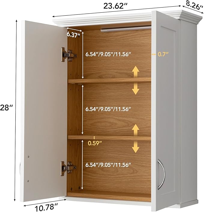 Medicine Cabinet -Bathroom Cabinet Wall Mount