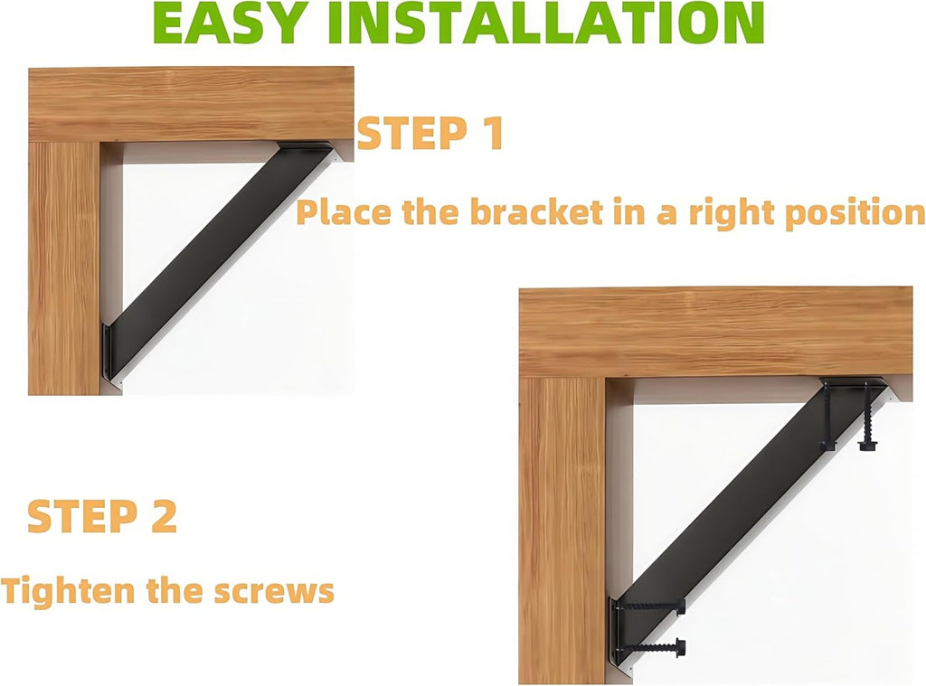 Heavy Duty Pergola Brackets Kit-8PC 45° Angle Support Brackets