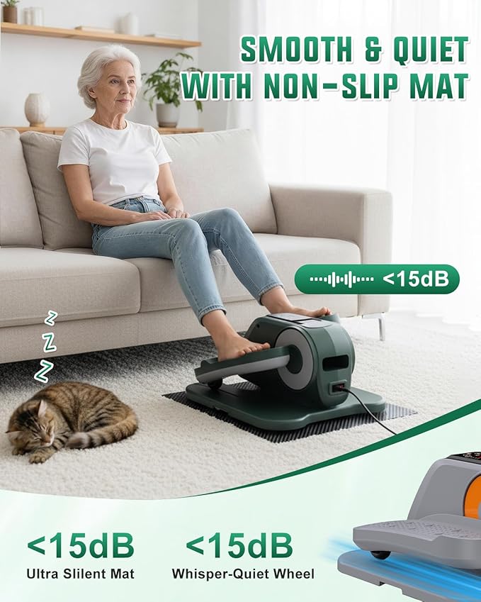 VIVURN® 019 Under Desk Elliptical 12 Adjustable Speeds Motorized Leg Exerciser