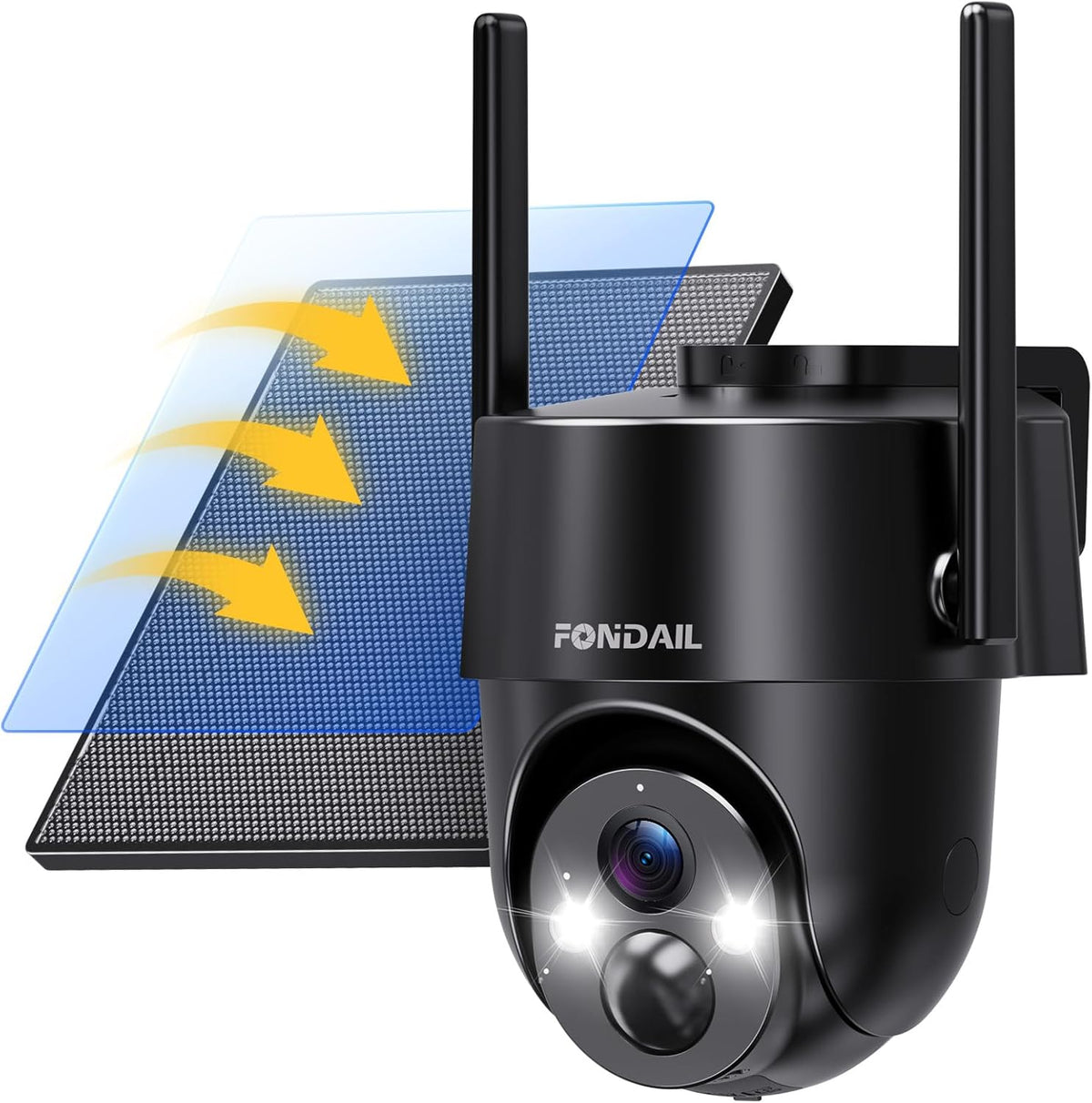 Solar Security Cameras Wireless Outdoor, 2K 360° View WiFi 3MP Security Cam