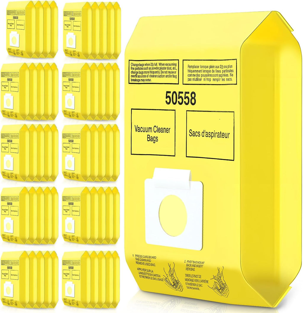 DTESL 50 Pack Vacuum Cleaner Bags Fit