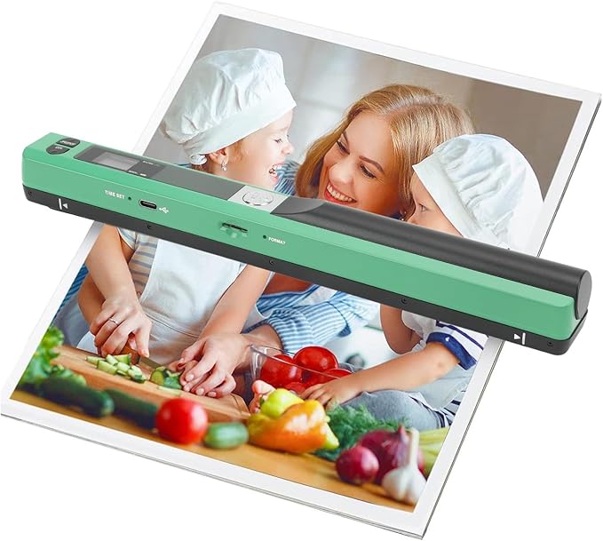 Ymiko A4 Document Scanner Portable High Resolution 900 DPI Multifunctional
