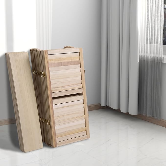 Bonnlo 6 Panels Wood Room Divider