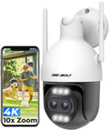 GENBOLT 4K WiFi Security Camera Outdoor Wired,8MP CCTV IP Camera with POE