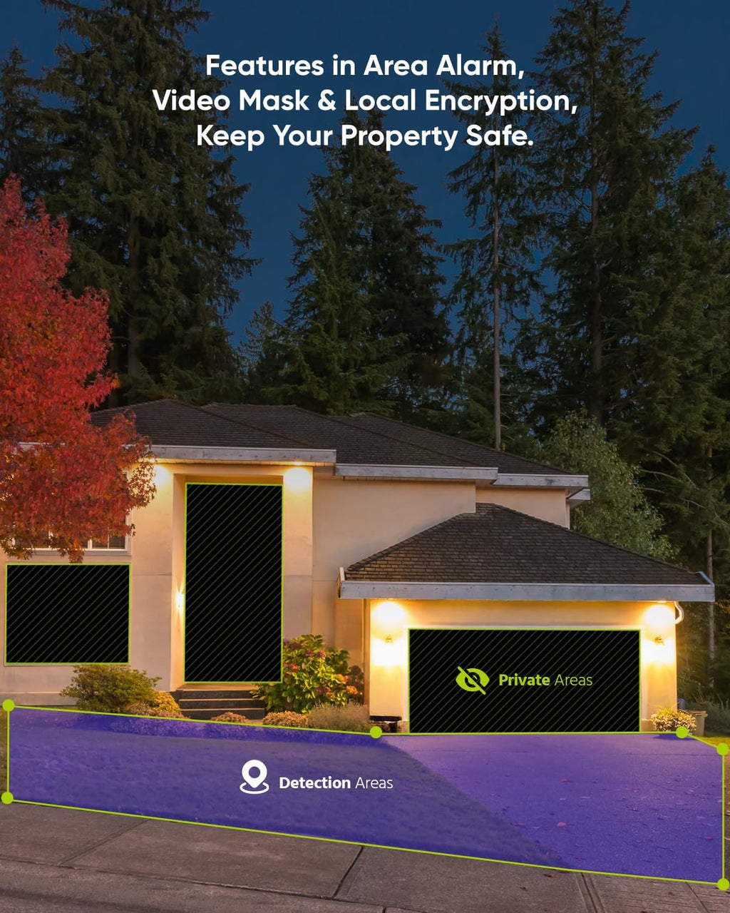sannce 2k 3mp full color night vision poe, view 9