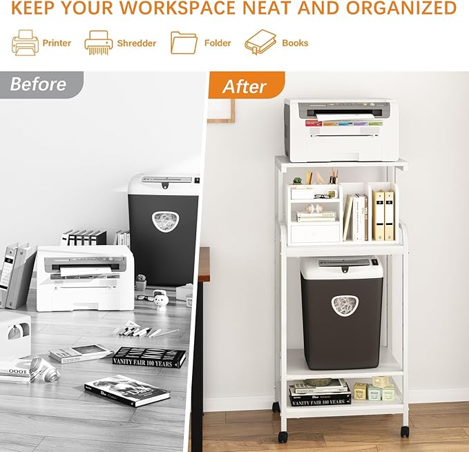 Arbuxzuy 4-Tier Printer Stand