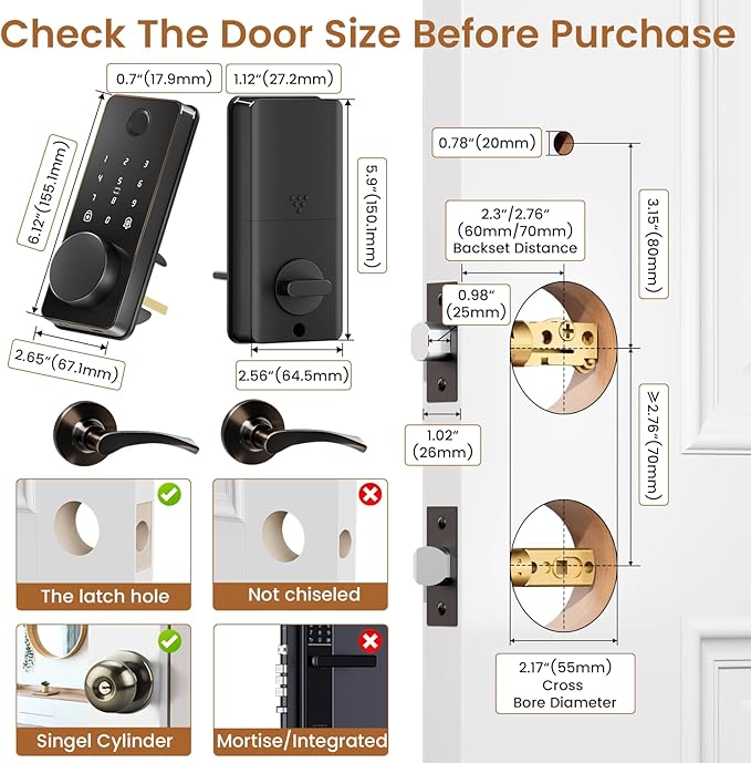Biquole Keyless Entry Door Lock