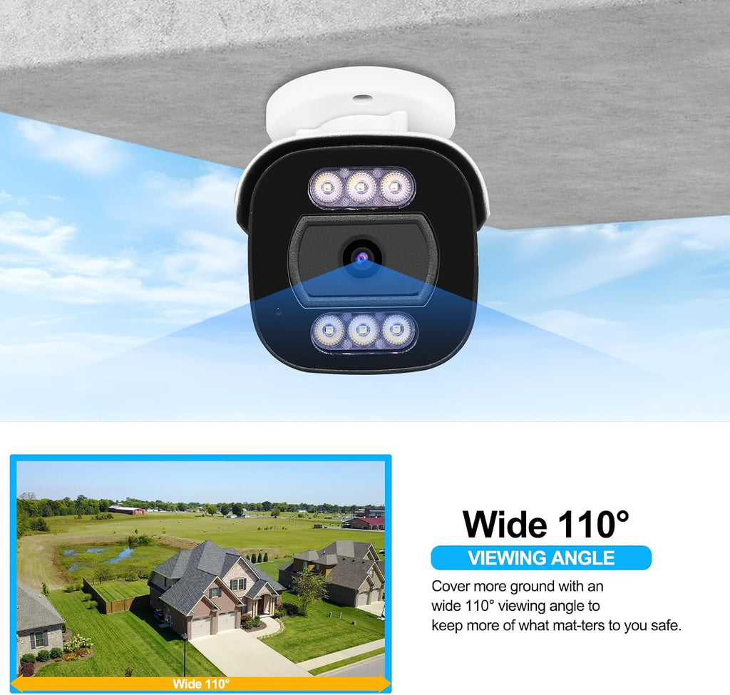 1080p 4-in-1 hd-cvi/tvi/ahd/960h analog security camera, side view