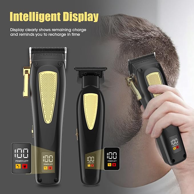 RESUXI Hair Clippers for Men Cordless Hair Trimmer Electric Shavers for Men Set