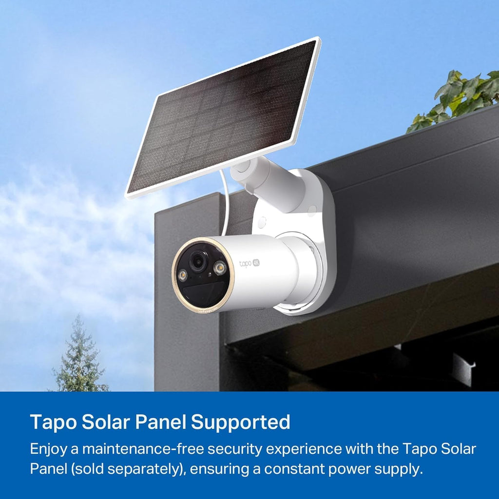 tapo magcam 4k outdoor wireless security camera, c460(3-pack), front angle view