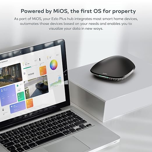 Ezlo Plus Smart Home Hub with Zigbee & Z-Wave. Works with Wi-Fi Devices