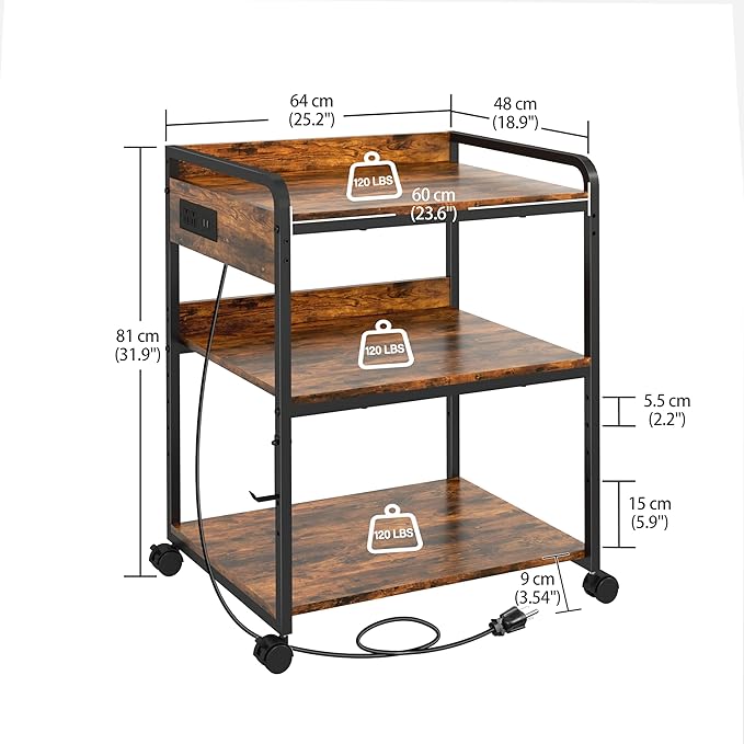Livofloral 3 Tier Large Printer Stand