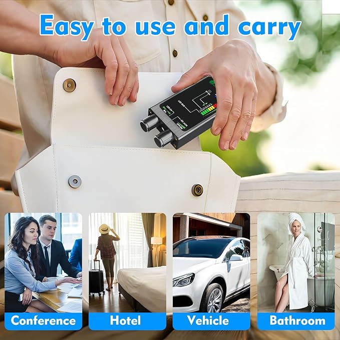 JMDHKK M8000 Hidden Camera Detector, Bug Detector, Camera Finder, Signal