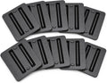 Woodhaven Firewood Rack Support Bases 10 Pack Black - Heavy Duty ABS Mold Injected Plastic - Fits Up To 1-5/8 Inch Tube - Fits Most All Firewood Racks - Made In USA