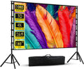 Projector Screen with Stand, Wootfairy 180 inch Portable and Foldable