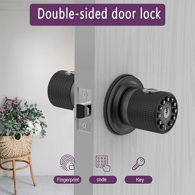 BOTHSTAR Double Sided Keyless Door Knob Lock