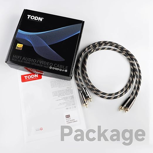 TODN Audiophile RCA Cables