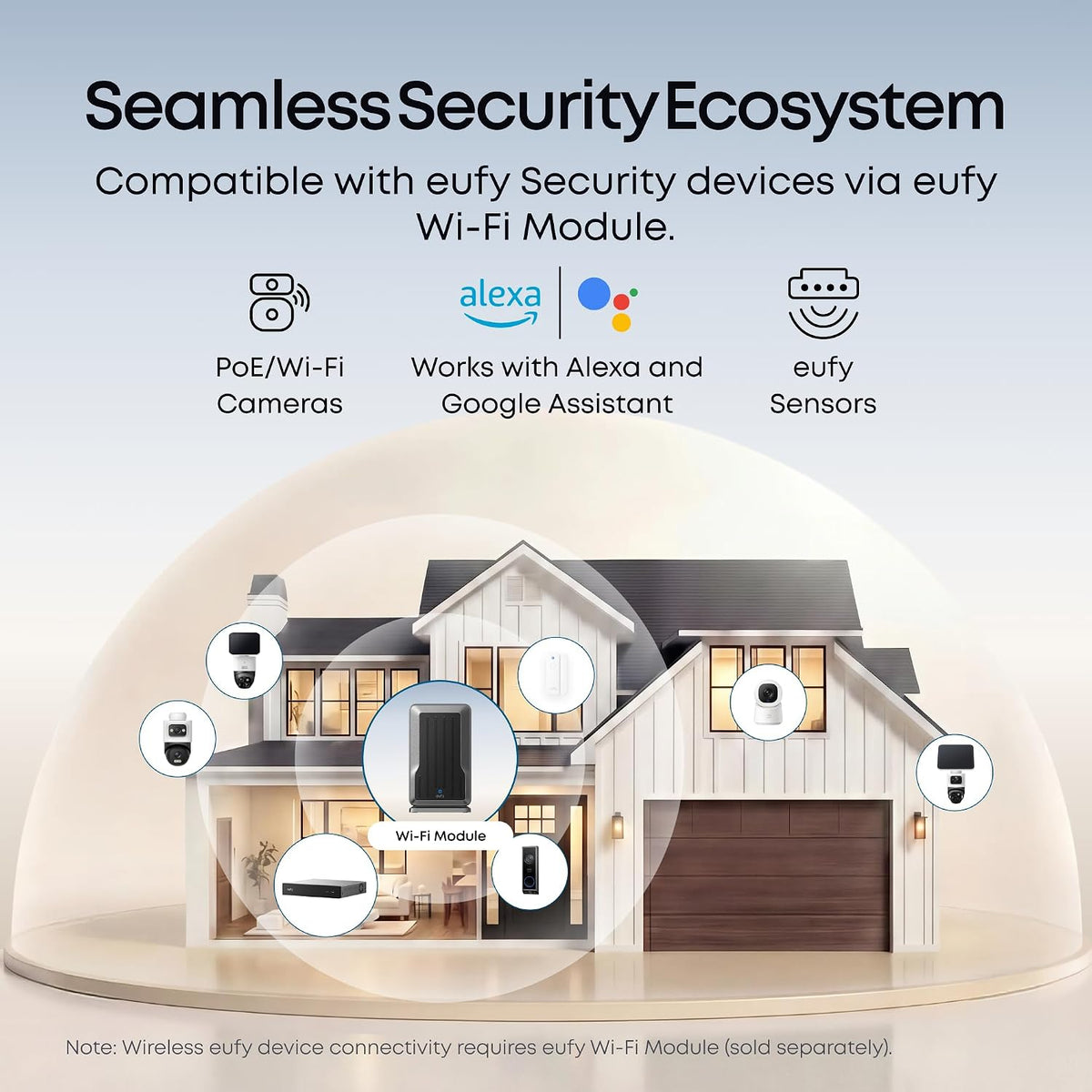 eufy security nvr system e50,4-cam kit,4k dual-lens bullet-ptz, view 9