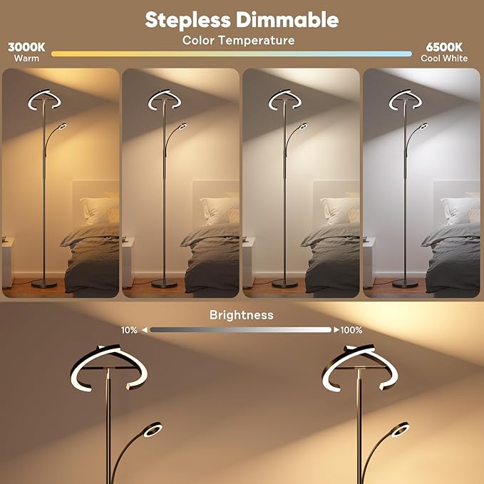 SIBRILLE Upgraded RGBCW Floor Lamp
