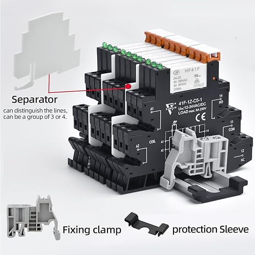 10Pcs Miniature Relay 24V DC, 24V AC 6Amp SPDT