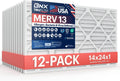 BNX TruFilter 14x24x1 Air Filter MERV 13 (12 Pack)