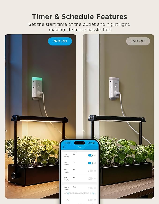 Govee Smart Plug Outlet Extender, 3-Sided Smart Power Strips