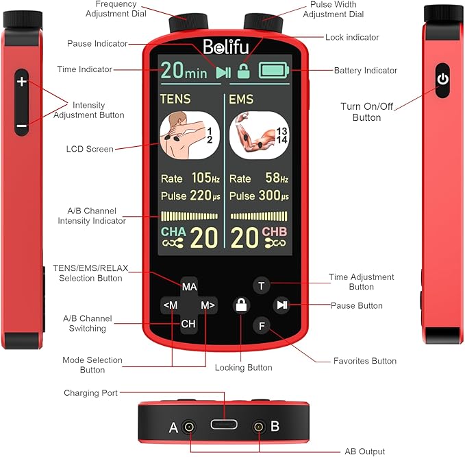 TENS EMS Unit Muscle Stimulator