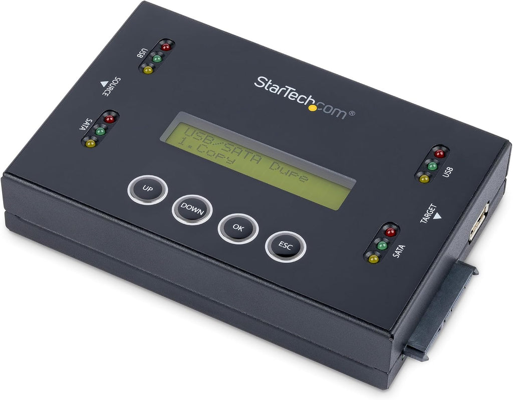 StarTech.com 1:1 Standalone Hard Drive and USB Thumb Drive Duplicator/Eraser