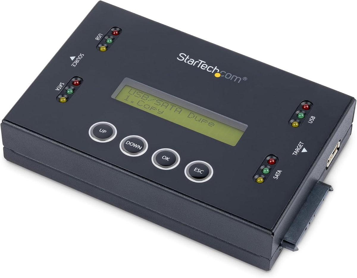 StarTech.com 1:1 Standalone Hard Drive and USB Thumb Drive Duplicator/Eraser