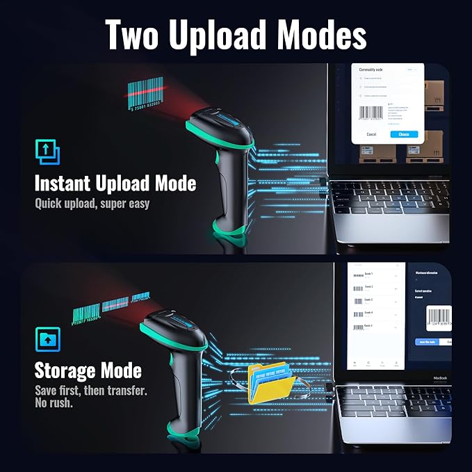 Tera Barcode Scanner 1D Wireless