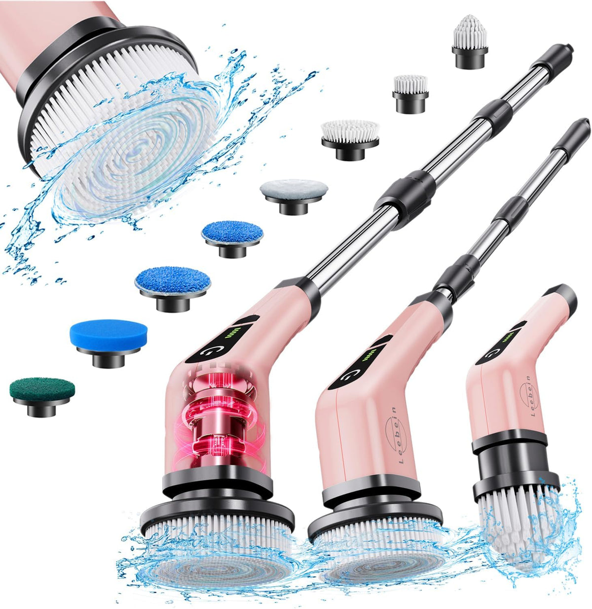 Leebein Electric Spin Scrubber, Cordless Powerful Scrub Brush