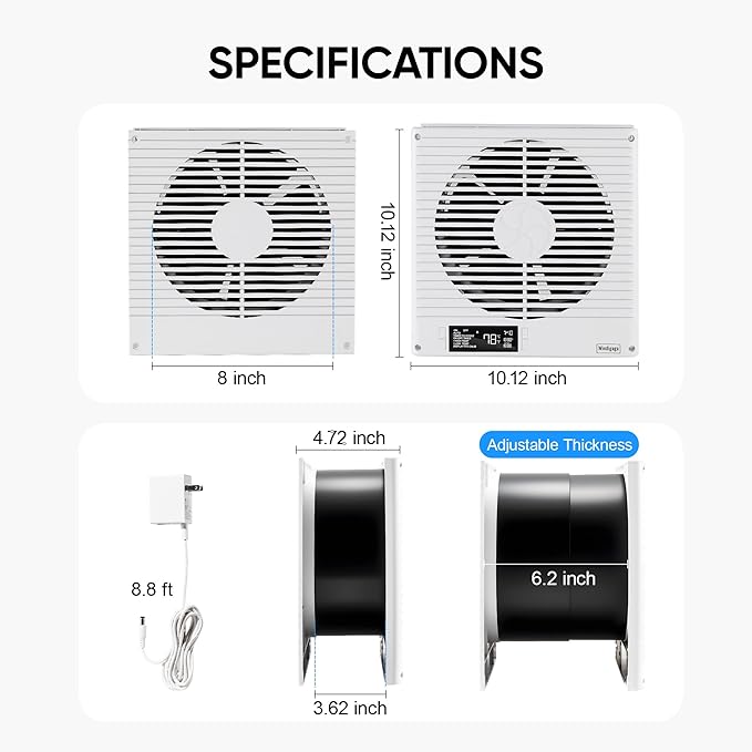 Windigaga 8" Room to Room Fan