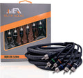 Elite Audio Premium Series 17ft. 6-Channel Car Audio RCA Cable – Double Shielded