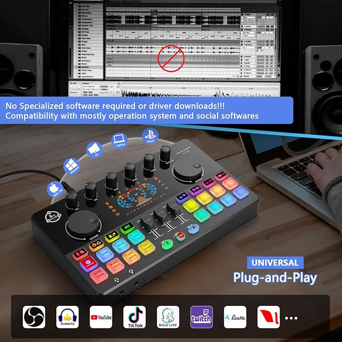 Podcast Equipment Bundle for 2, Audio Interface