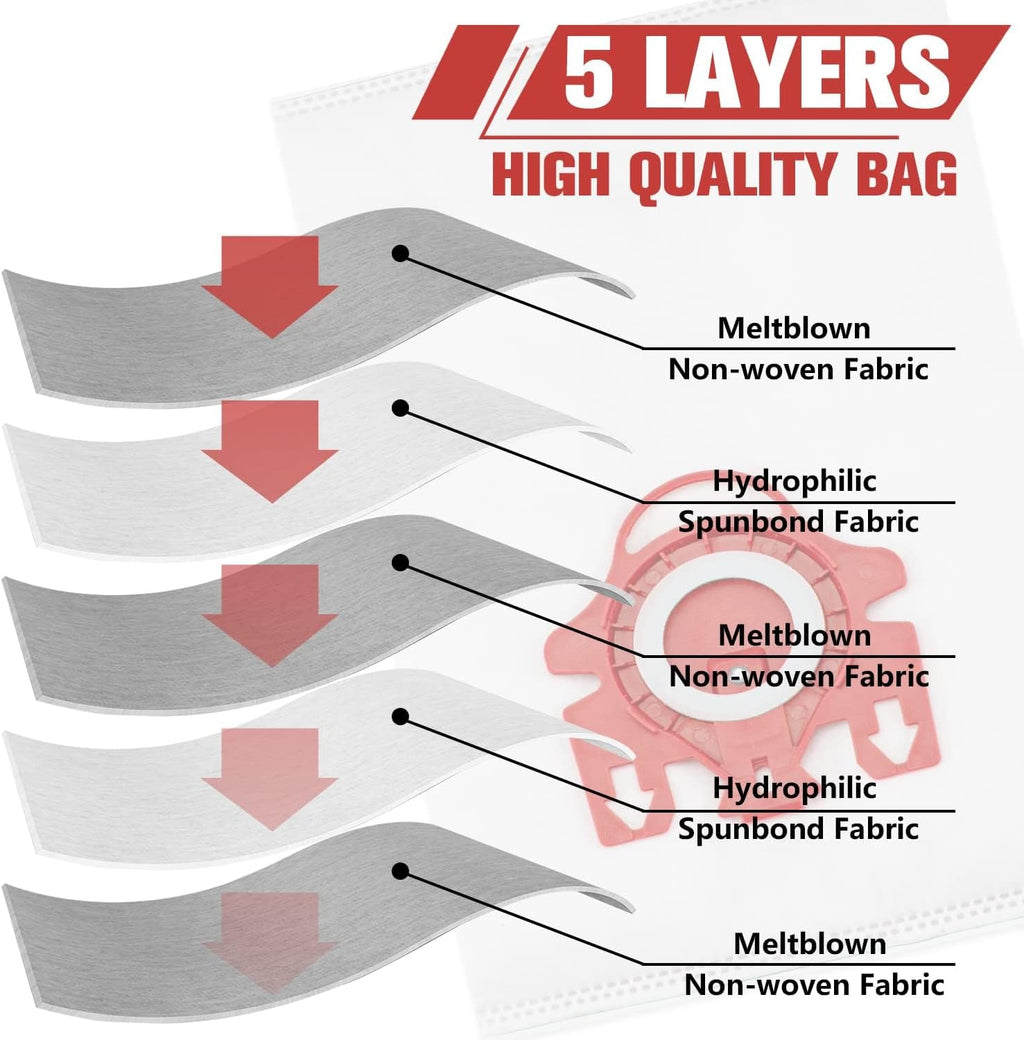 3D Airclean Dust Bags Replacement (20 Pack)