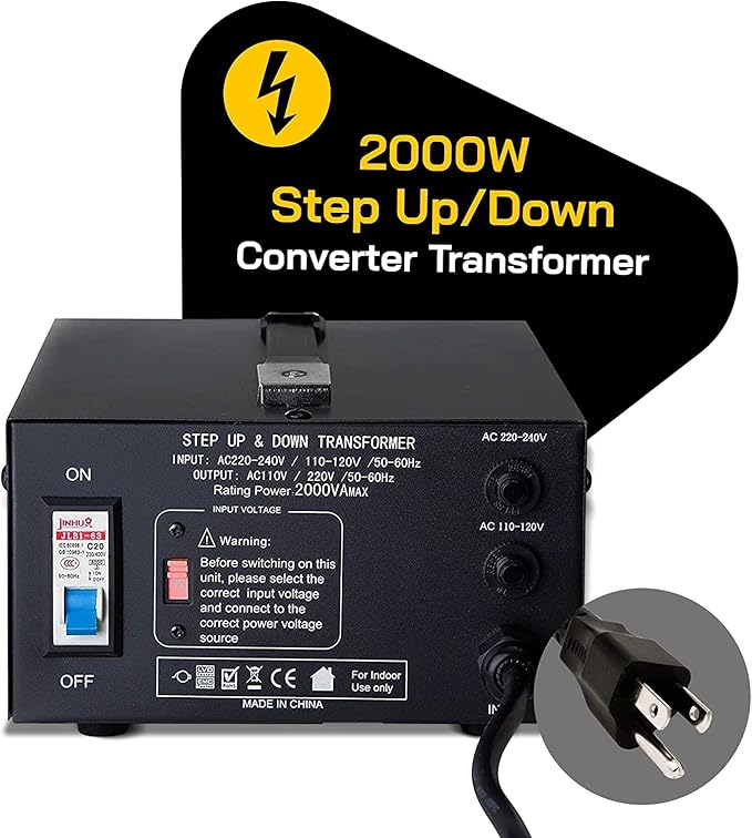 ELC T Series 2000+ Watt Voltage Converter Transformer