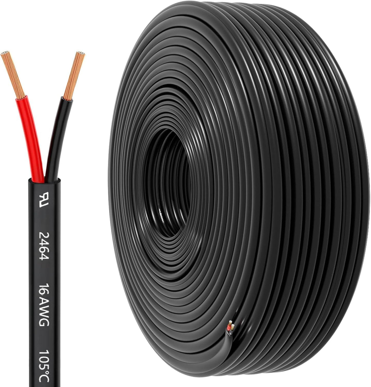 16 Gauge Wire 2 Conductor Electrical Wire, 16 AWG 1.309mm² Wire PVC Cord