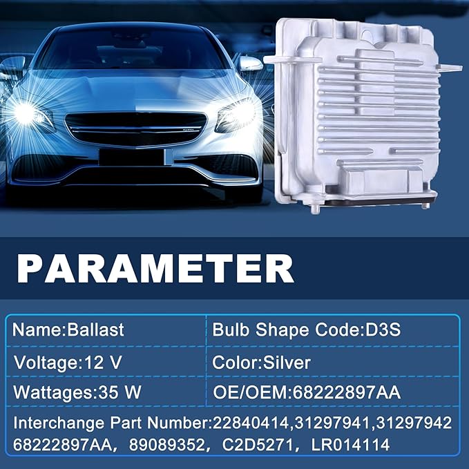 2 Set D3S HID Headlight Ballast Fit