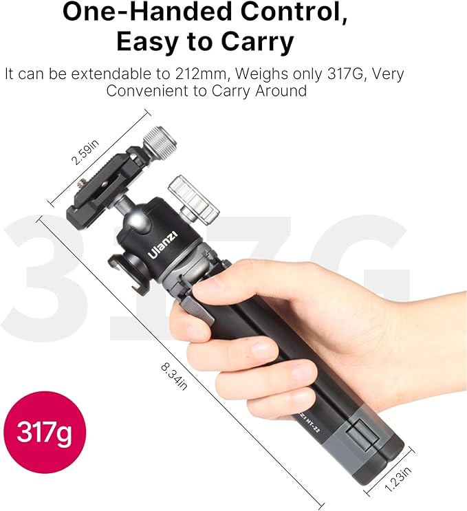 Portable Desktop Mini Tripod PICTRON MT-24 Compact Camera Tripod Aluminum Alloy