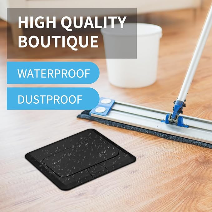 Vagueior Recessed Floor Electrical Outlet Kit, Waterproof Electrical Outlet