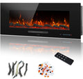42" Electric Fireplace Inserts, Recessed & Wall Mounted Fireplace Heater