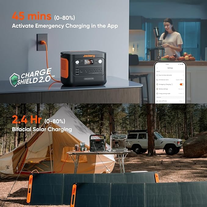 Jackery Explorer 1000 v2 Portable Power Station, 1070Wh LiFePO4 Battery