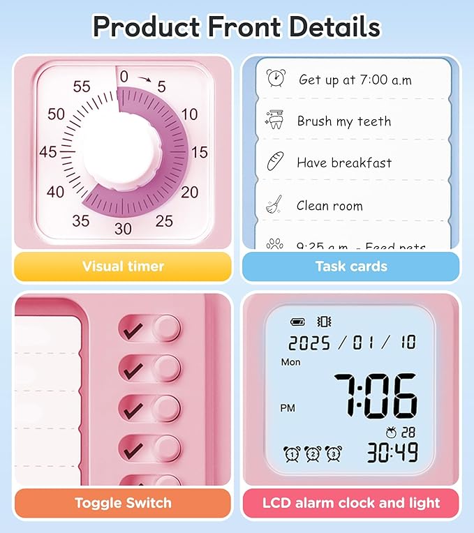3-in-1 Visual Timer & ADHD Tool